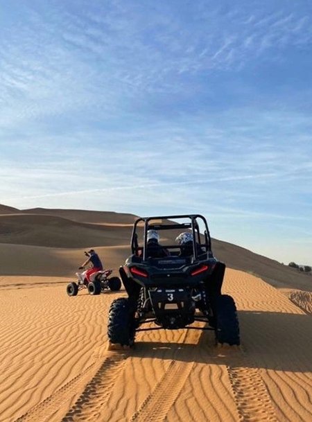 Desert Quad Bike Tour at Sunset with Bedouin Tea thumbnail